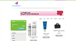 Desktop Screenshot of lotusonline.dk